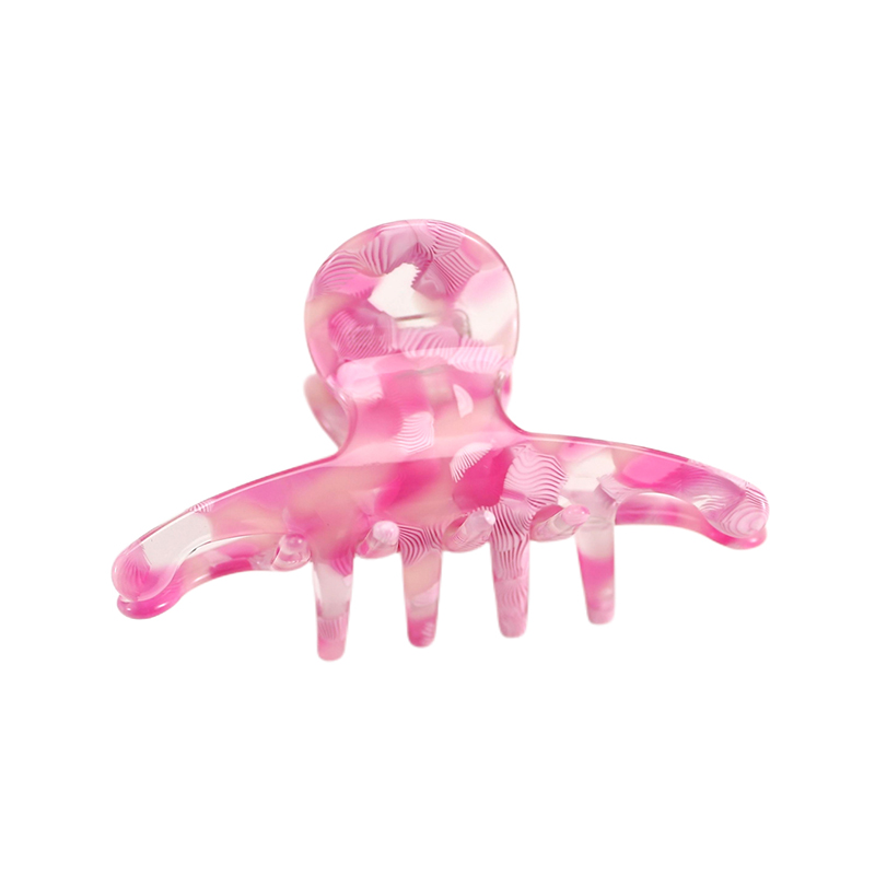 Hermoso clip para garras de acetato para el cabello de líneas rectas