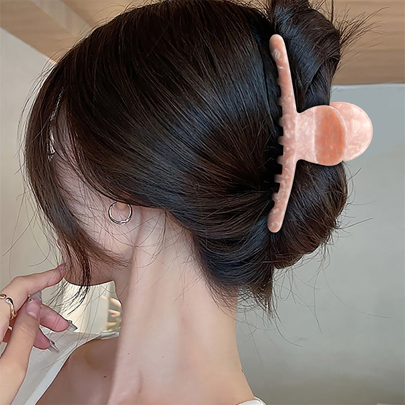 Clip para garra de cabello de acetato de tira recta grande