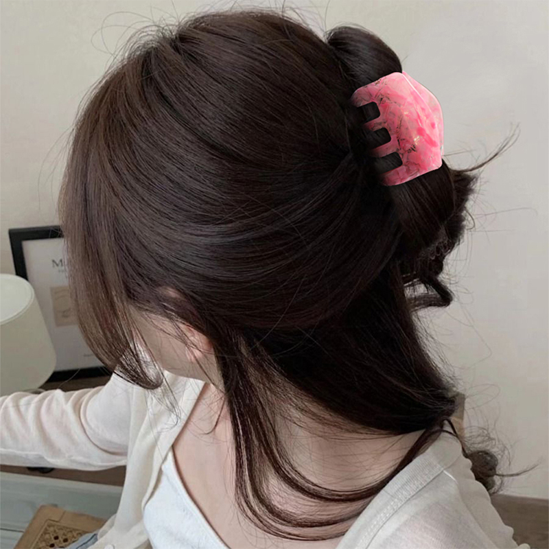 Clip compacto para garras de acetato para el cabello de varios colores