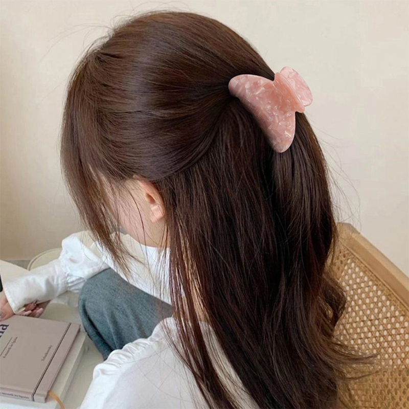 Clip para garra de cabello de acetato de forma semicircular