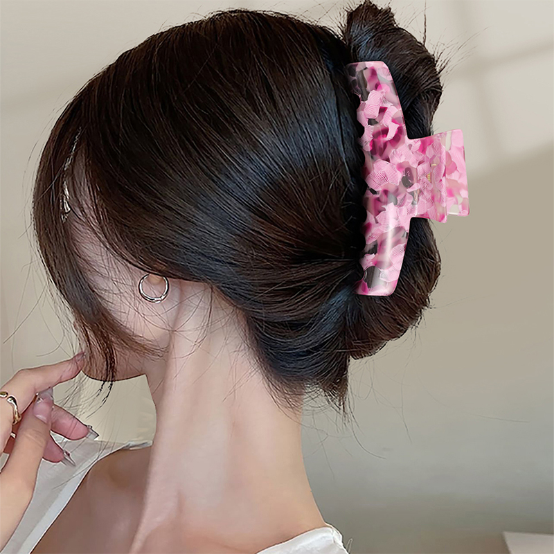 Clip largo y sencillo para garras de acetato para el cabello