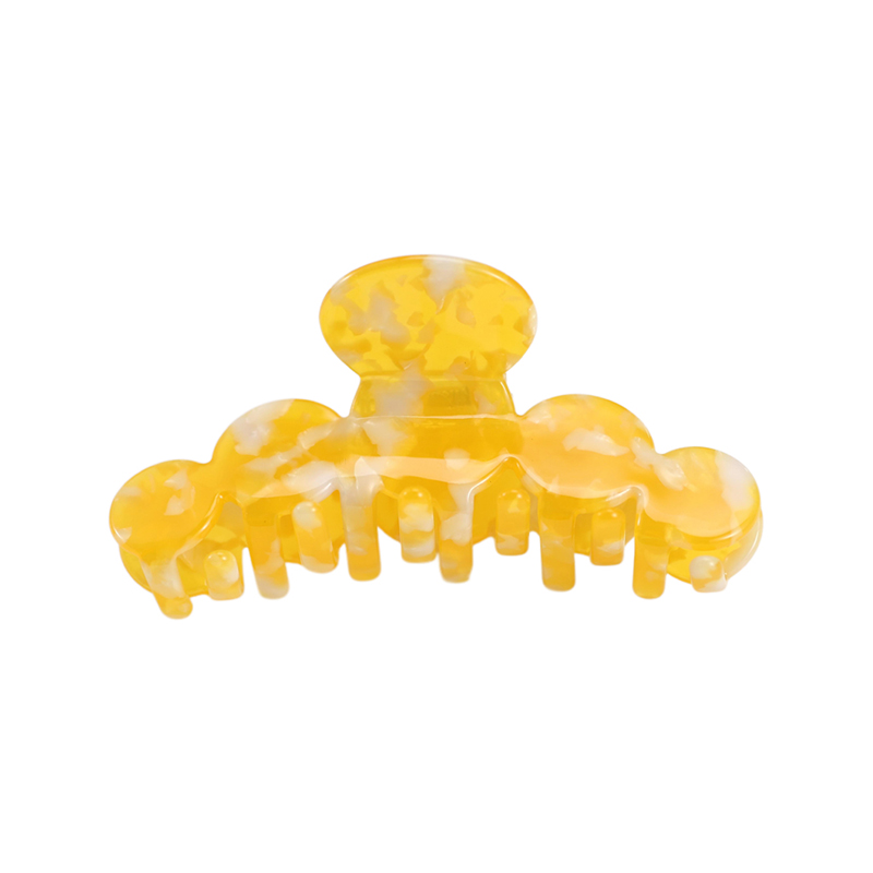 Clip redondo continuo para garras de acetato para el cabello