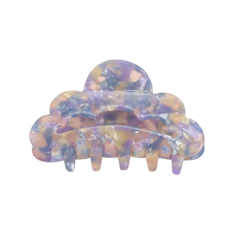 Clip para garra de cabello de acetato en forma de nube multicapa