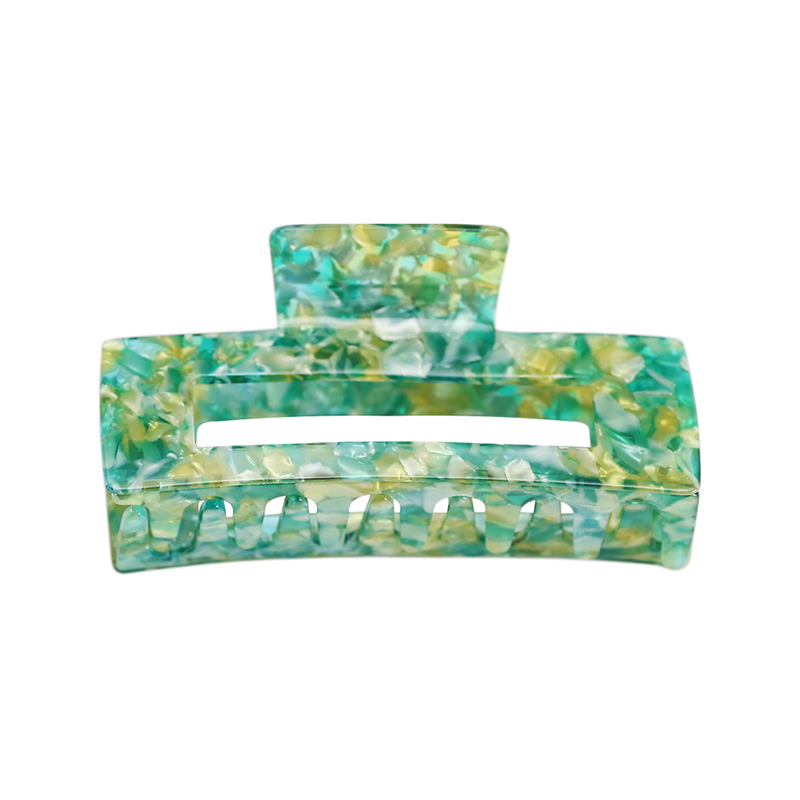 Clip rectangular para garra de cabello de acetato de espesor largo