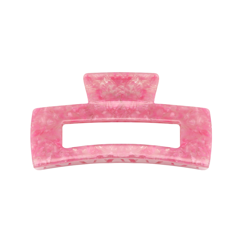 Clip para garra de cabello de acetato rectangular de arco