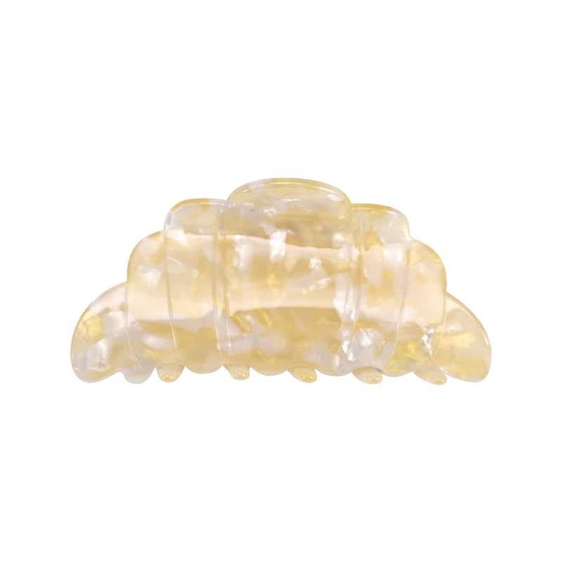Clip para garra de cabello con acetato de forma irregular