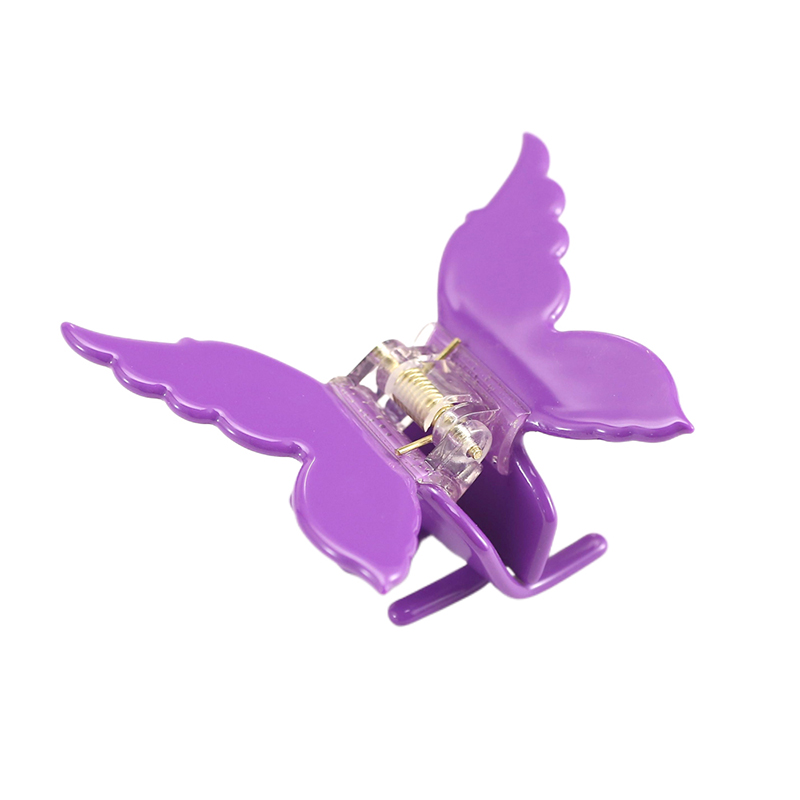 Clip simétrico para garras de cabello con acetato de alas de mariposa