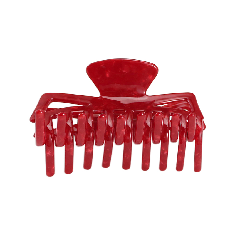 Clip para garras de cabello con acetato de dientes largos escalonados