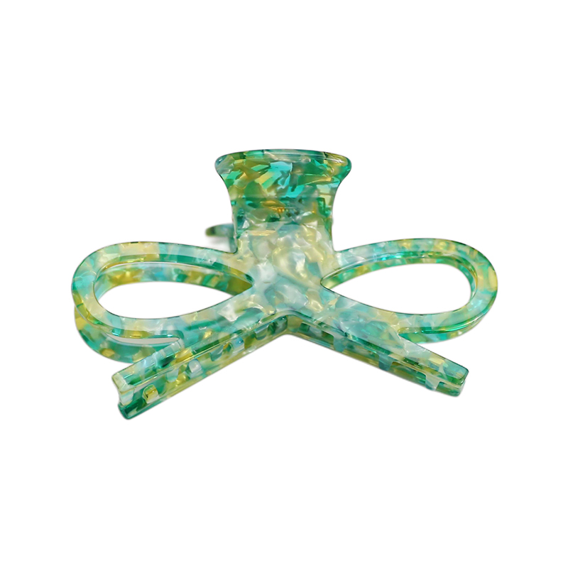 Clip decorativo para uñas de acetato de lazo