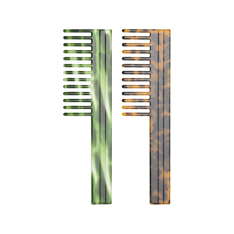 Peine rectangular de acetato Founder