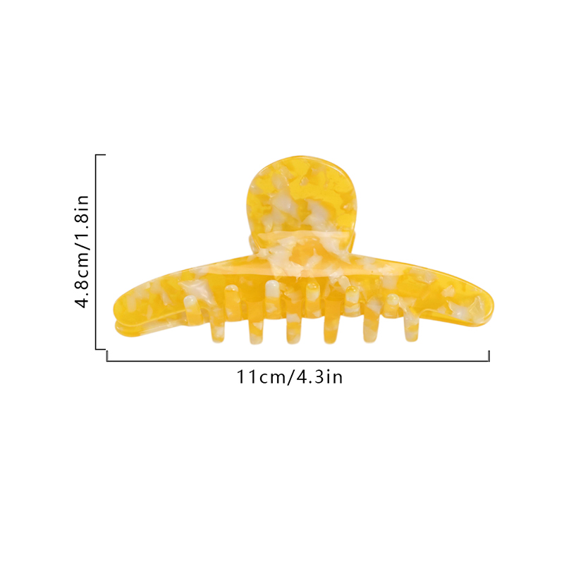 Clip para garras de acetato para el cabello estrecho y firme