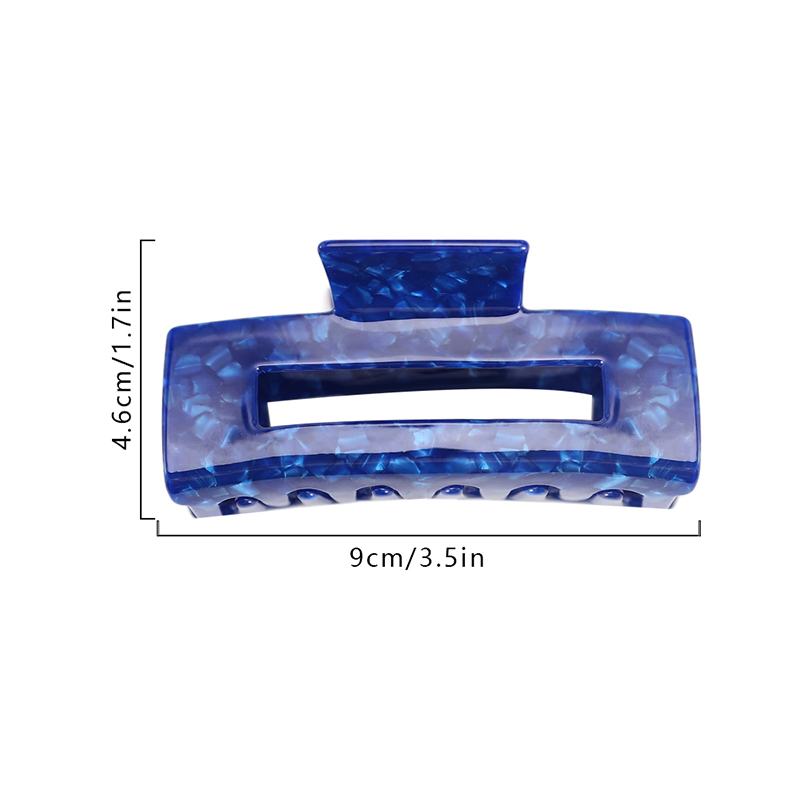Clip para garra de cabello de acetato rectangular largo