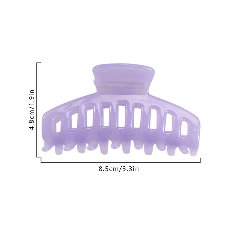 Rejilla de dientes largos Acetato Pinza para el cabello