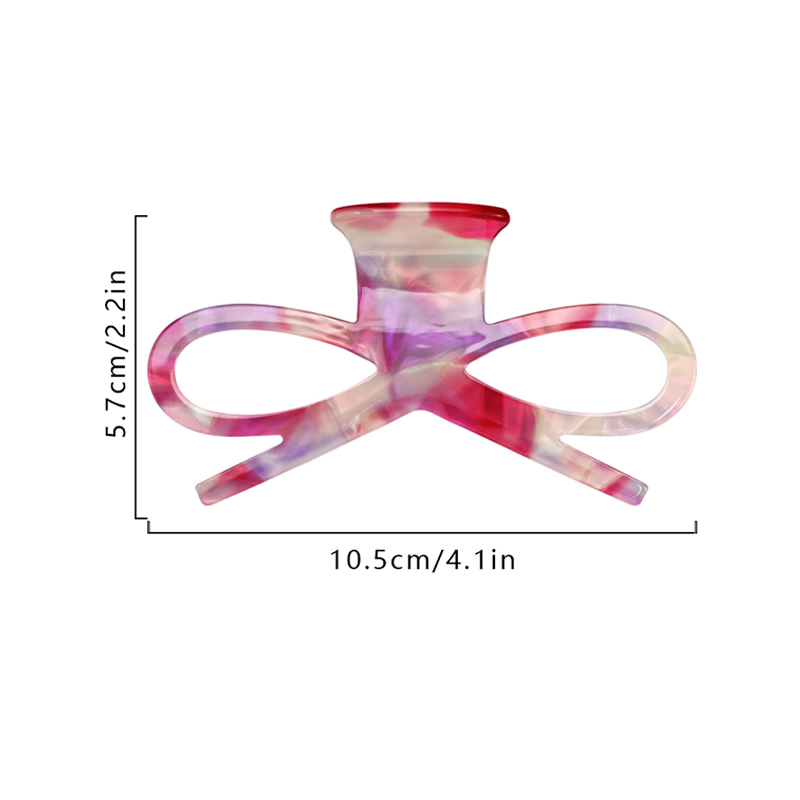 Clip para garra de cabello de acetato con forma de roseta