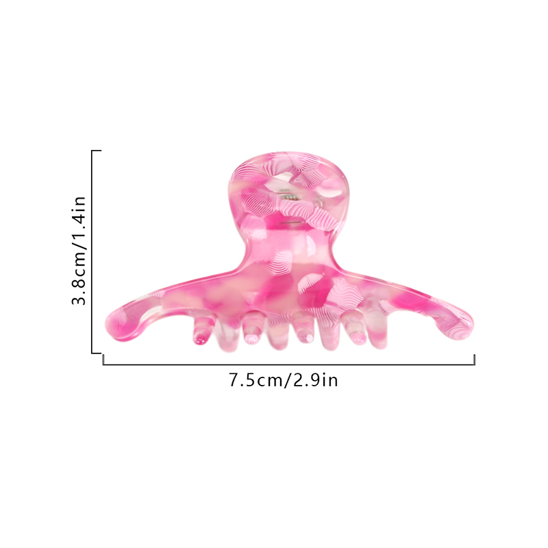 Hermoso clip para garras de acetato para el cabello de líneas rectas