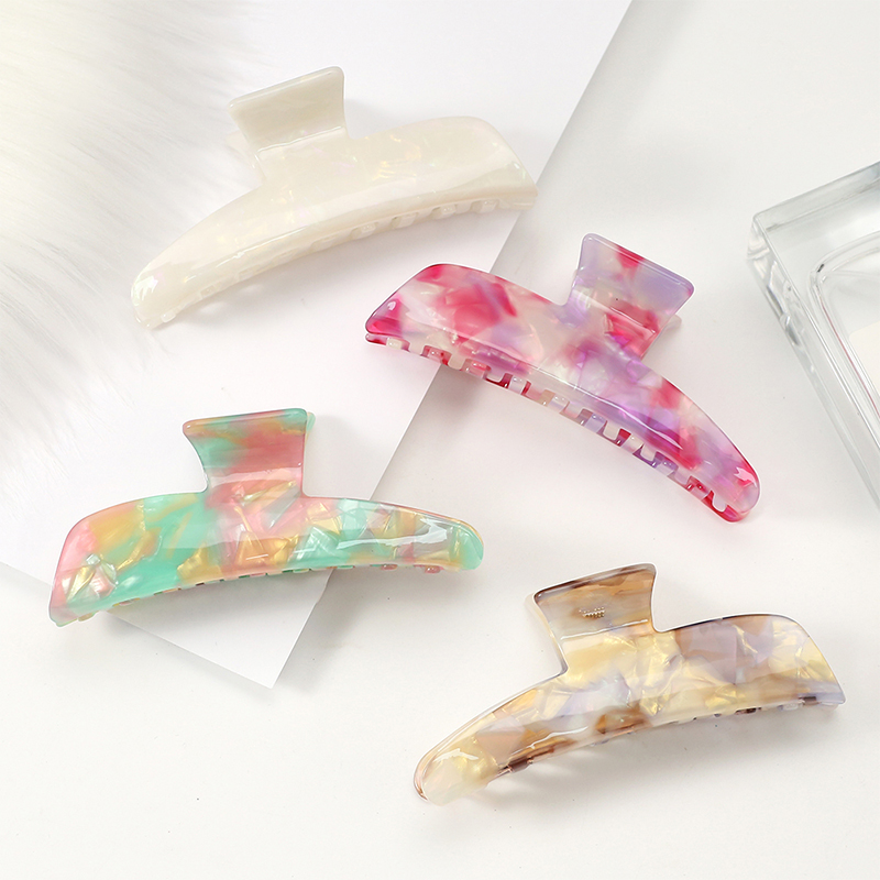 Clip para garra de cabello de acetato con forma de bolígrafo grande