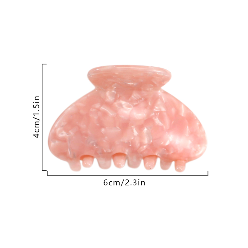 Clip para garra de cabello de acetato de forma semicircular