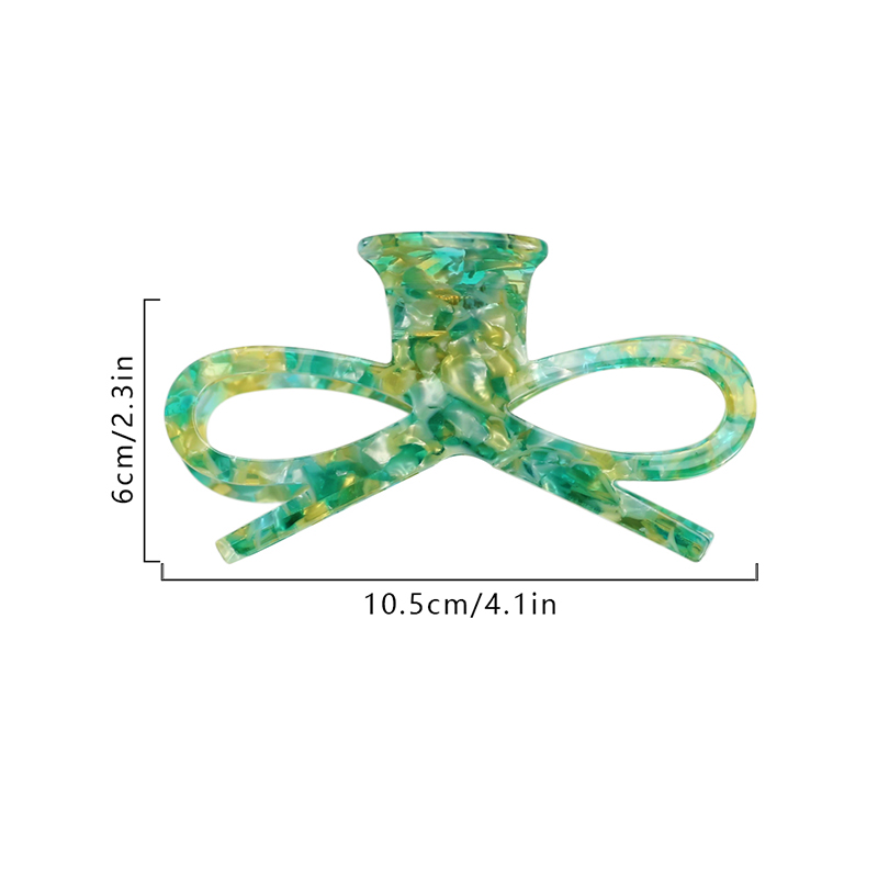 Clip decorativo para uñas de acetato de lazo