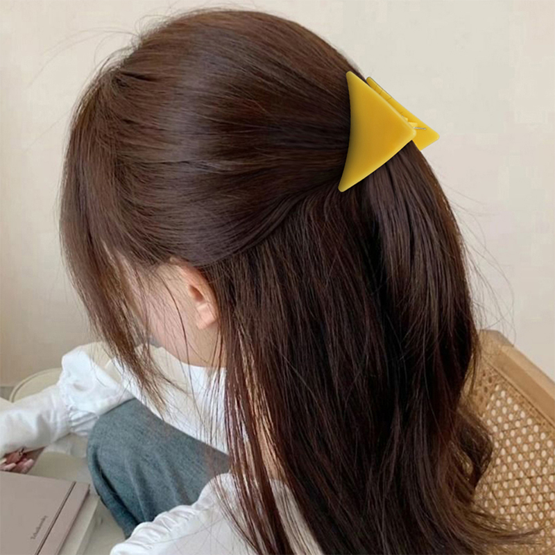 Clip de plástico para garras de cabello con inyección triangular