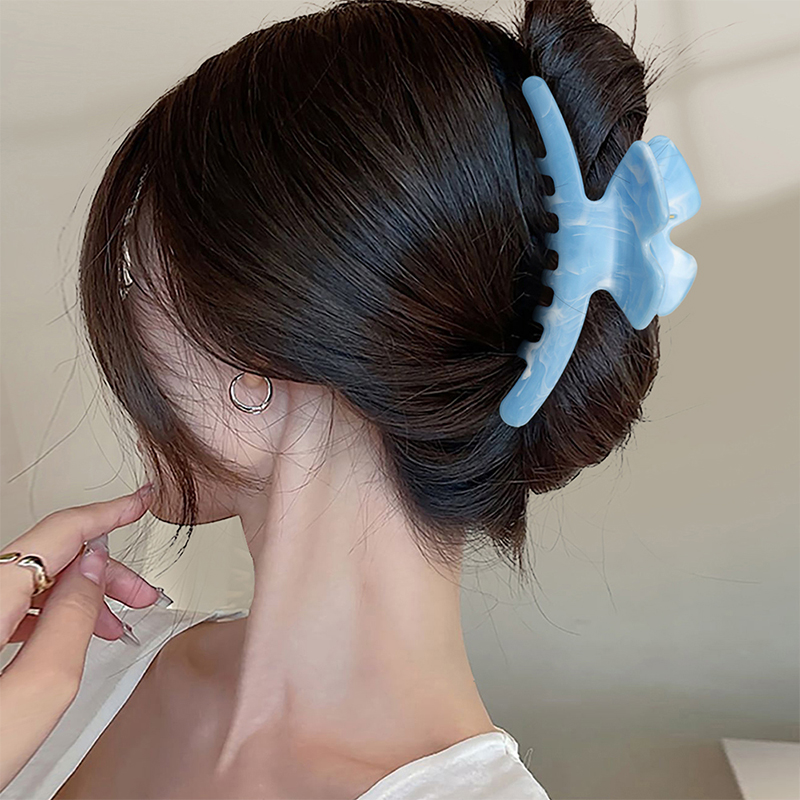 Clip de plástico para garras de cabello con inyección de mariposa larga