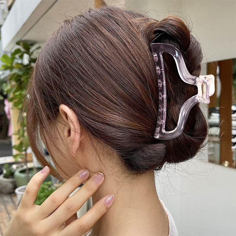 Clip de plástico para garras de pelo inyectado con cola de pez