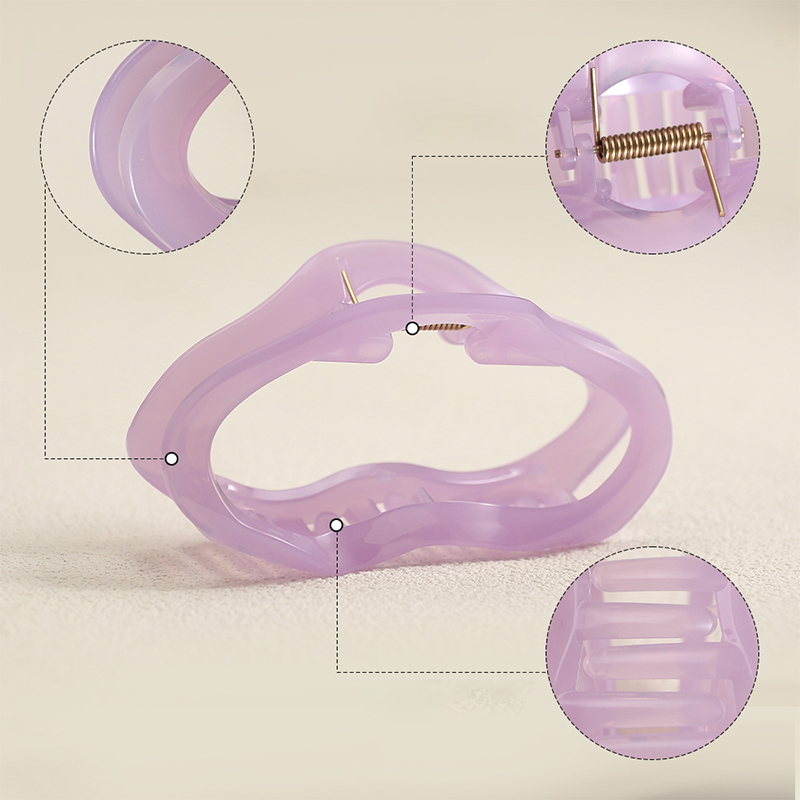 Clip para garra de cabello de plástico con inyección de nubes