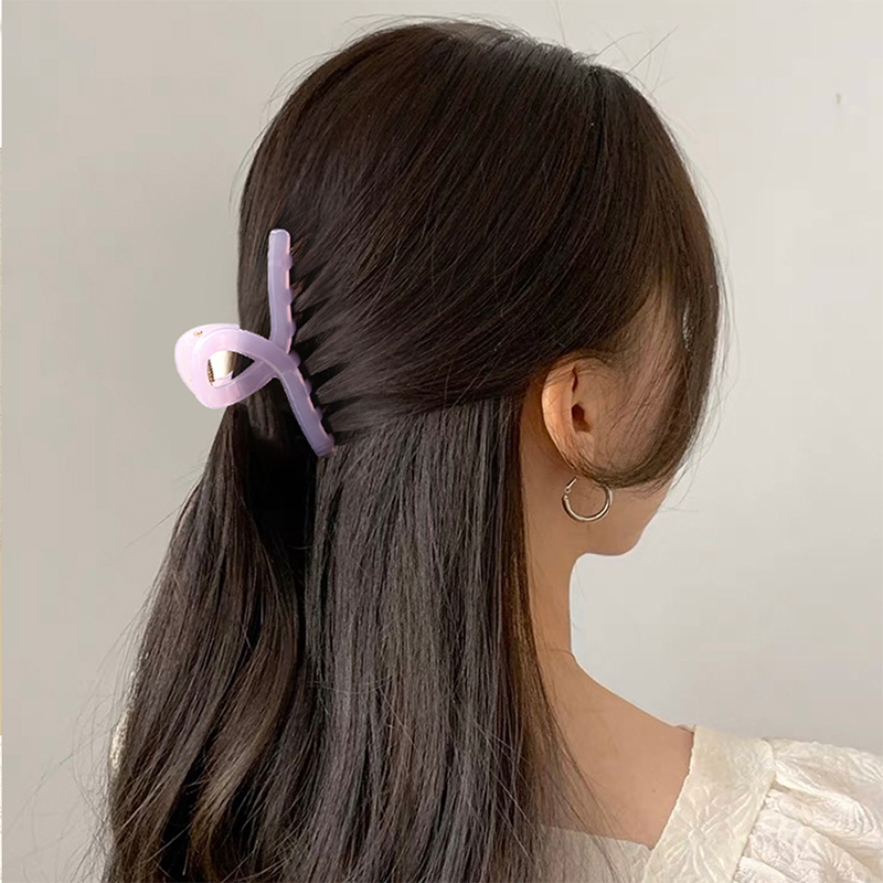 Clip para garra de cabello de plástico con inyección cruzada