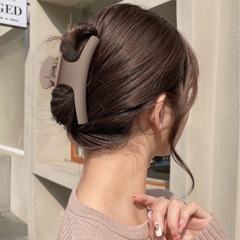 Colgador de ropa Clip de garra para el cabello de plástico con inyección de goma