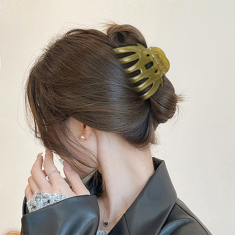Clip para garra de cabello de plástico inyectado con calabaza
