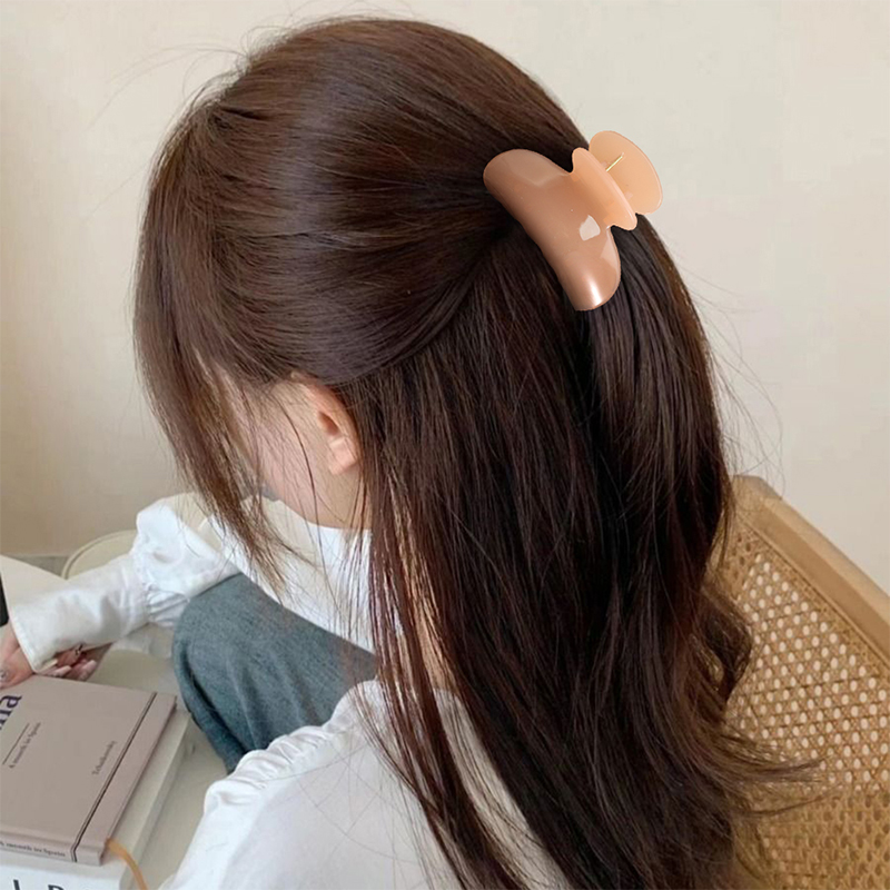 Clip para garra de cabello de plástico inyectado en forma de abanico