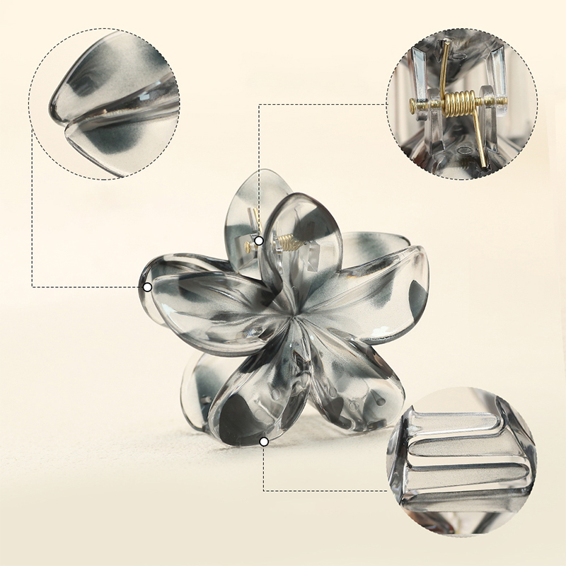 Clip para garra de cabello de plástico inyectado Plumeria