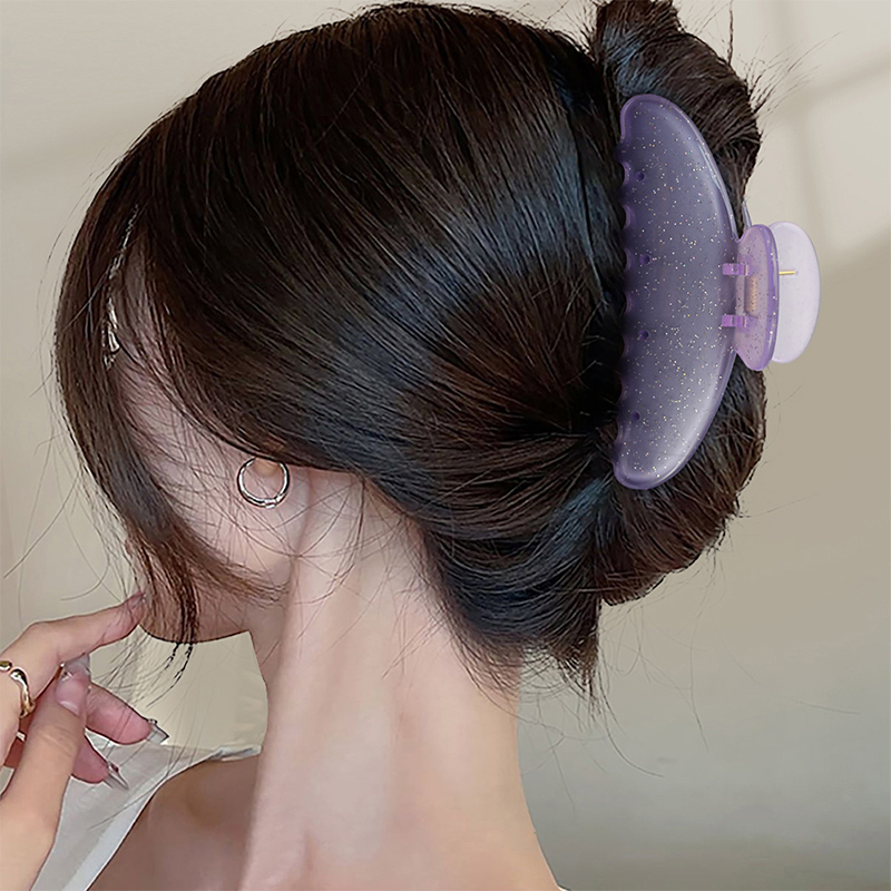 Clip de plástico para garras de cabello con inyección sectorial