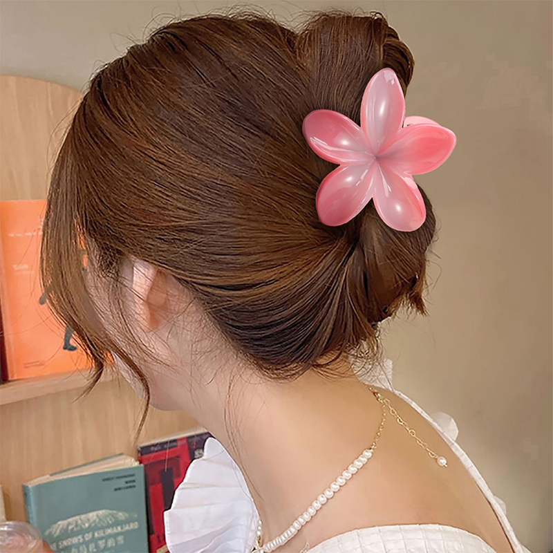 Clip para garra de cabello de plástico inyectado Plumeria