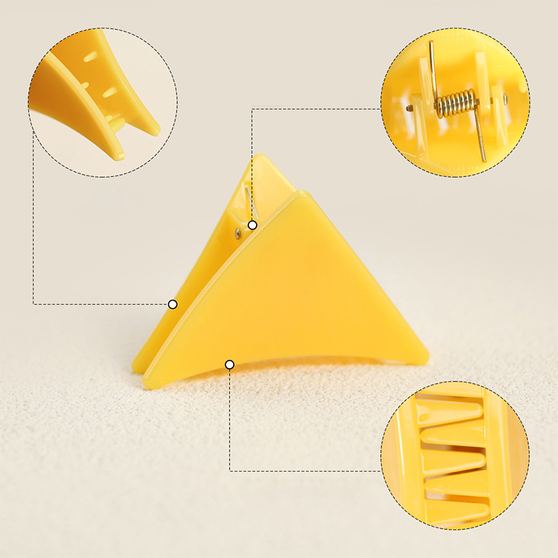 Clip de plástico para garras de cabello con inyección triangular