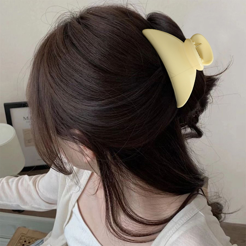 Clip para garra de cabello de plástico inyectado festoneado