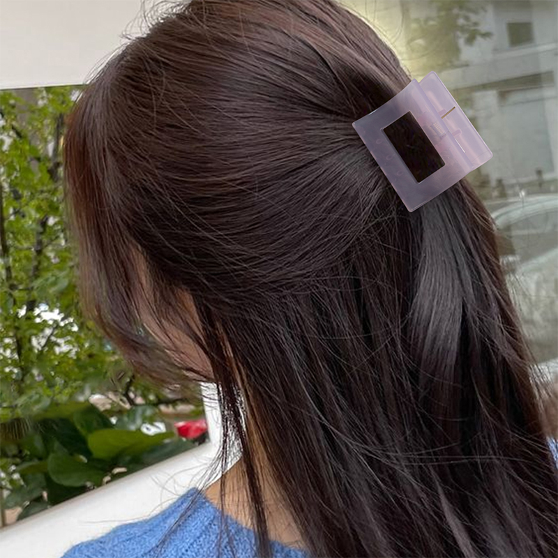 Clip cuadrado de plástico para garras de cabello inyectado
