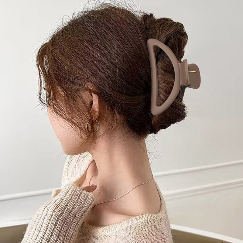 Clip para garra de cabello de plástico inyectado hueco semicircular