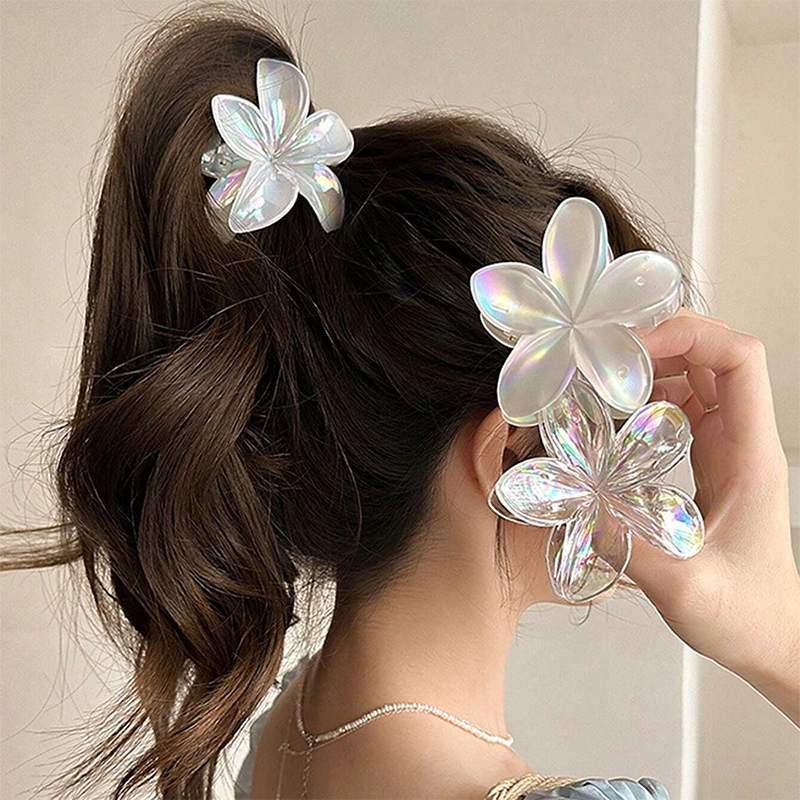 Clip para garra de cabello de plástico inyectado Plumeria