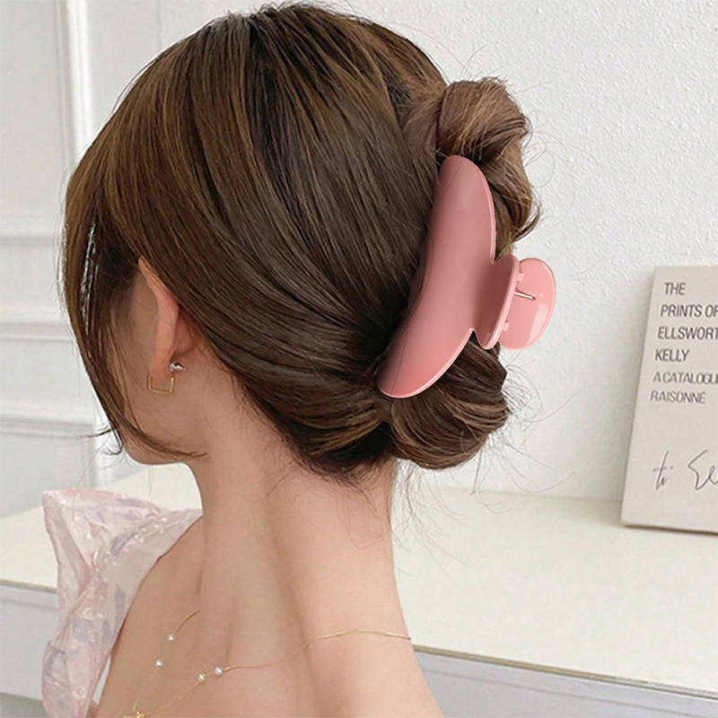 Clip largo para garra de cabello de plástico inyectado en forma de abanico