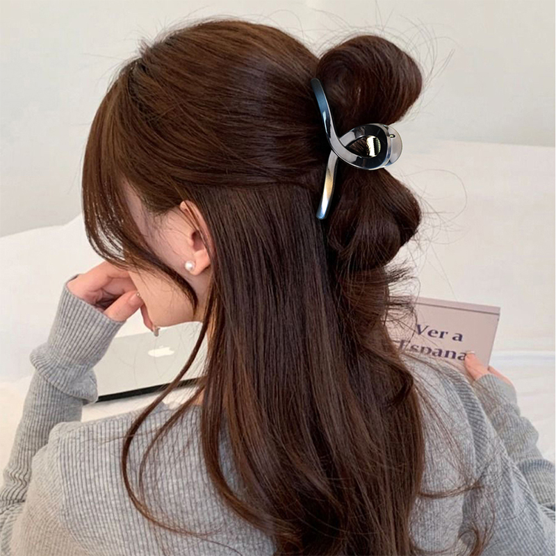 Clip para garra de cabello de plástico con inyección cruzada