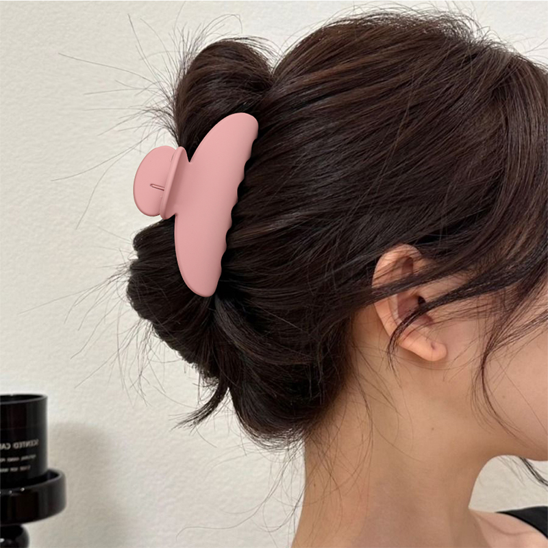 Clip largo para garra de cabello de plástico inyectado en forma de abanico