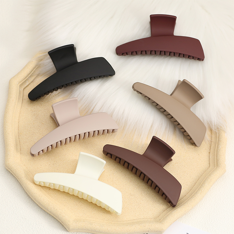 Clip de plástico para garras de cabello con inyección inclinable grande de una línea