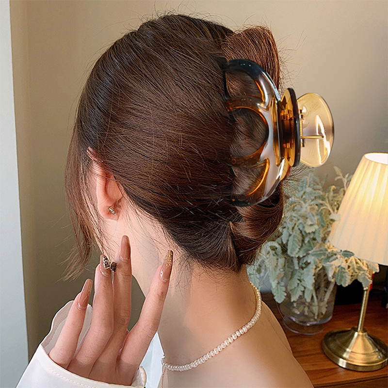Clip para garra de cabello de plástico inyectado en forma de siete garras