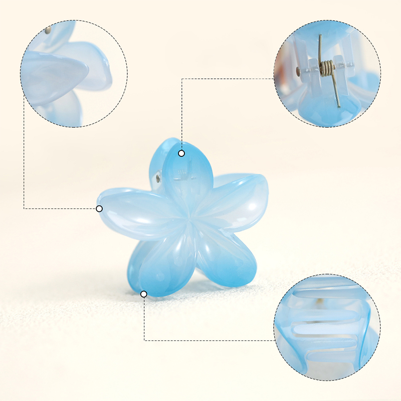 Clip de plástico para garras de cabello inyectado con ABS de Plumeria