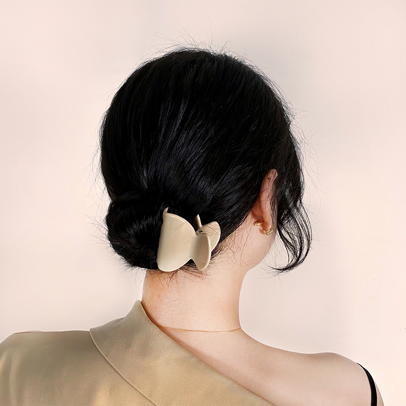 Clip para garra de cabello de plástico inyectado semicircular
