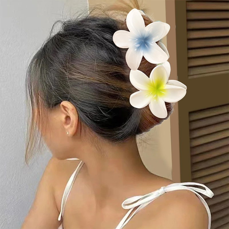 Clip para garra de cabello de plástico inyectado Plumeria