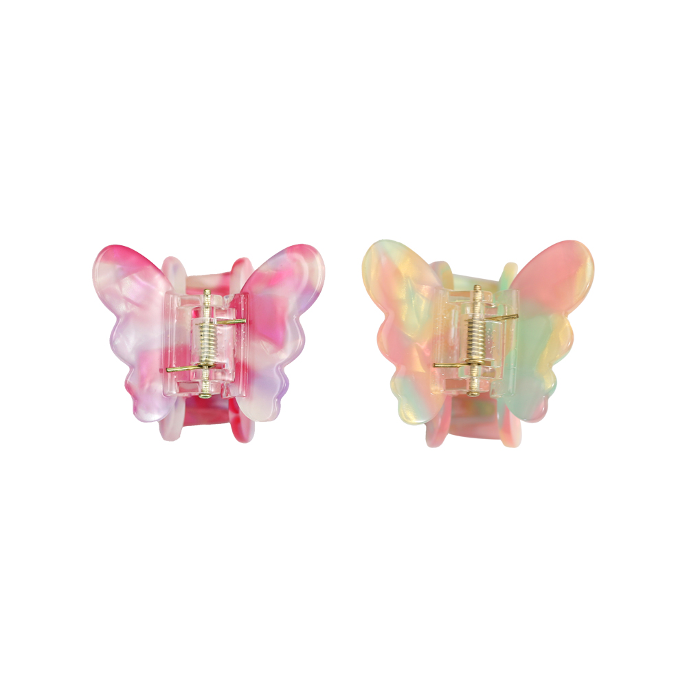 Clip para garras de cabello de acetato con apariencia de mariposa