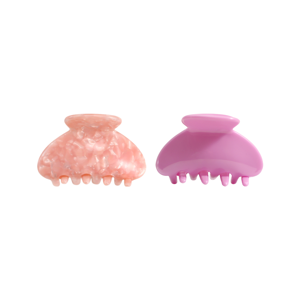 Clip para garra de cabello de acetato de forma semicircular